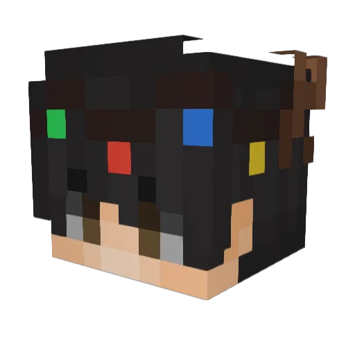 KonfigPL Minecraft avatar head, 3D render