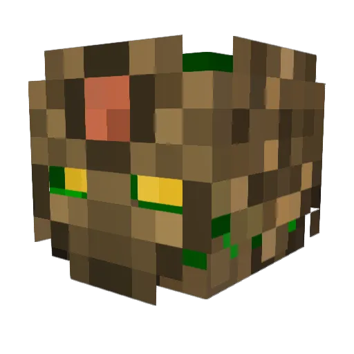 KongCookie Minecraft avatar head, 3D render