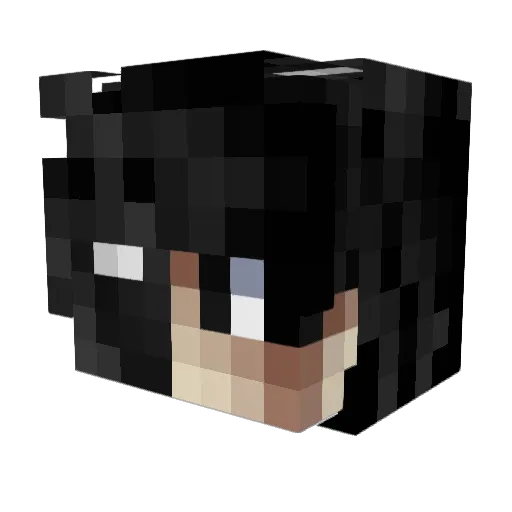 KongD1 Minecraft avatar head, 3D render