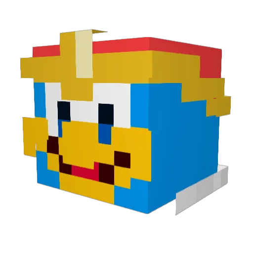 KongDoDoDo Minecraft avatar head, 3D render