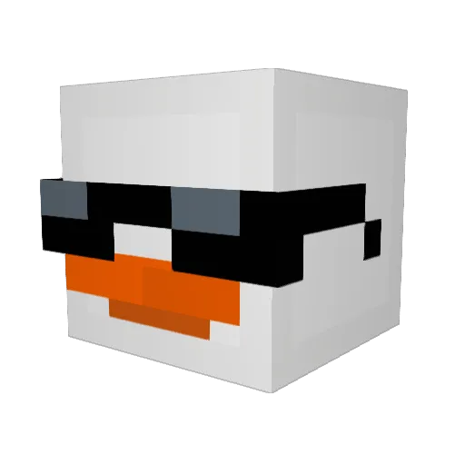 KongJamon2014 Minecraft avatar head, 3D render