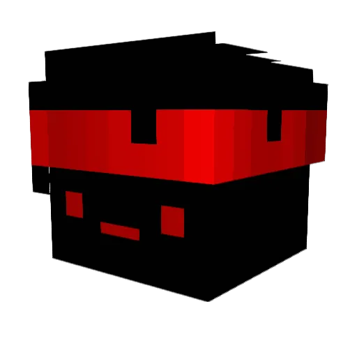 KongJinHo Minecraft avatar head, 3D render