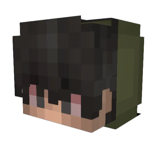 KongMagnus7 Minecraft avatar head, 3D render