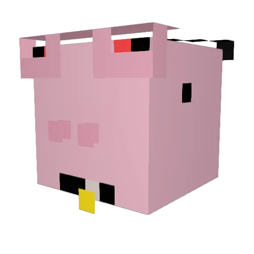 KongVestly Minecraft avatar head, 3D render