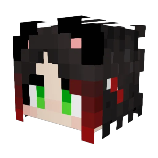 Kong_qi__ Minecraft avatar head, 3D render