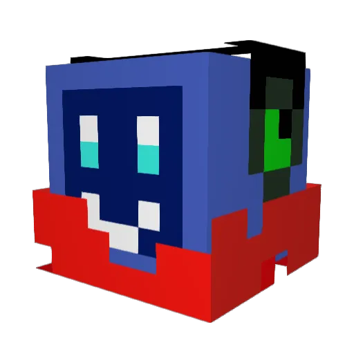 Kongi1904 Minecraft avatar head, 3D render