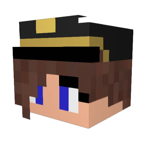 Kongkodeu Minecraft avatar head, 3D render