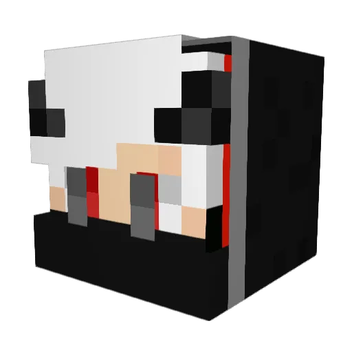 Kongminer Minecraft avatar head, 3D render