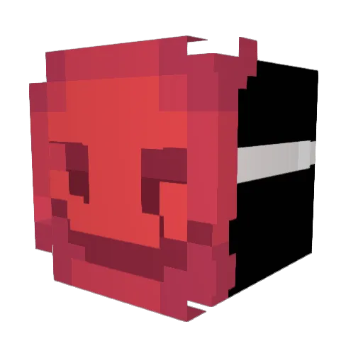 Kongnother Minecraft avatar head, 3D render