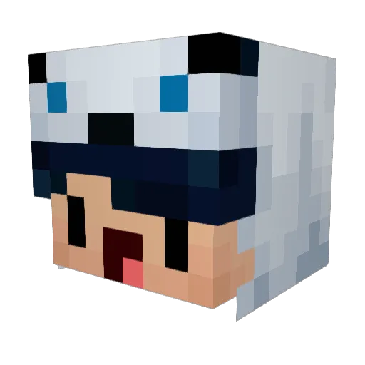 KongsKongs Minecraft avatar head, 3D render