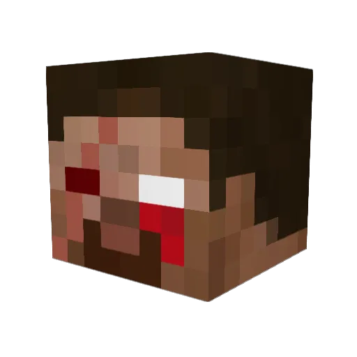 Kongzilla1129 Minecraft avatar head, 3D render