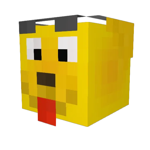 Koni1 Minecraft avatar head, 3D render
