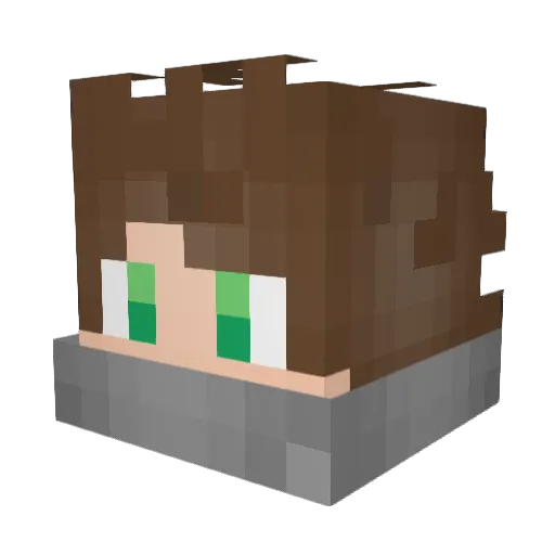 KoniGGamer Minecraft avatar head, 3D render