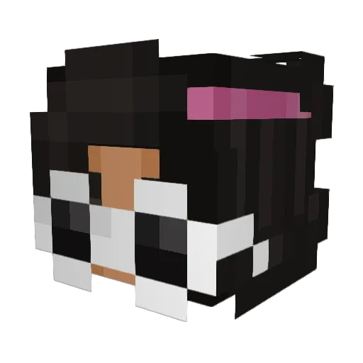 Konica_ Minecraft avatar head, 3D render