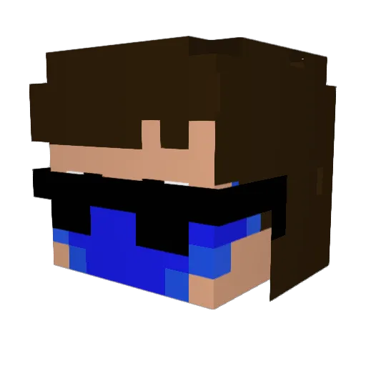 KonicalX Minecraft avatar head, 3D render