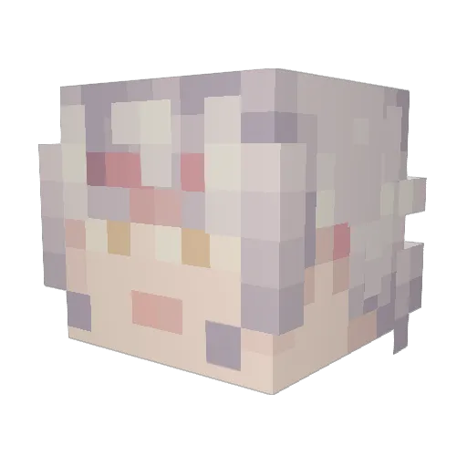 Konimalodo Minecraft avatar head, 3D render