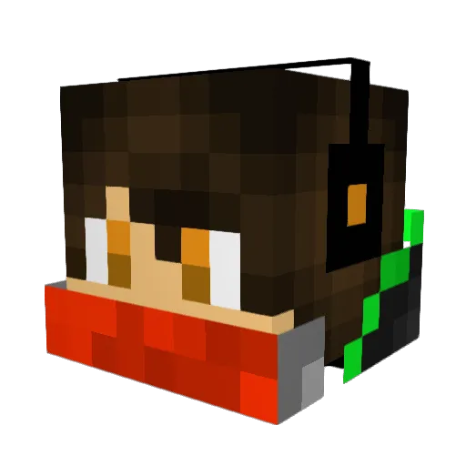 KoningJasper11 Minecraft avatar head, 3D render