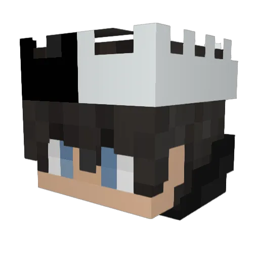 KoningYan Minecraft avatar head, 3D render