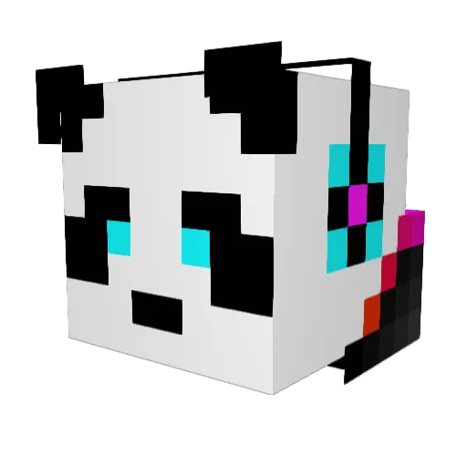 Koning_M Minecraft avatar head, 3D render