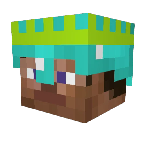 Koning_armor Minecraft avatar head, 3D render