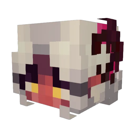 Koninngin Minecraft avatar head, 3D render