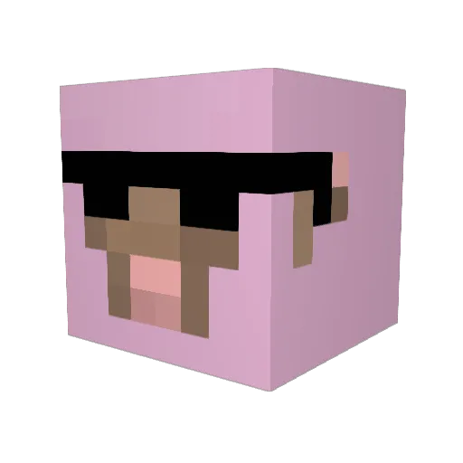 KonjiMojang Minecraft avatar head, 3D render