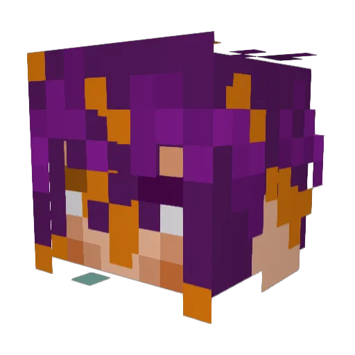 KonjiroIsshoni Minecraft avatar head, 3D render