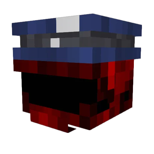 Konjoumaru Minecraft avatar head, 3D render