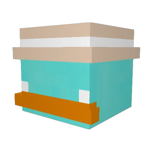 Konkerant Minecraft avatar head, 3D render