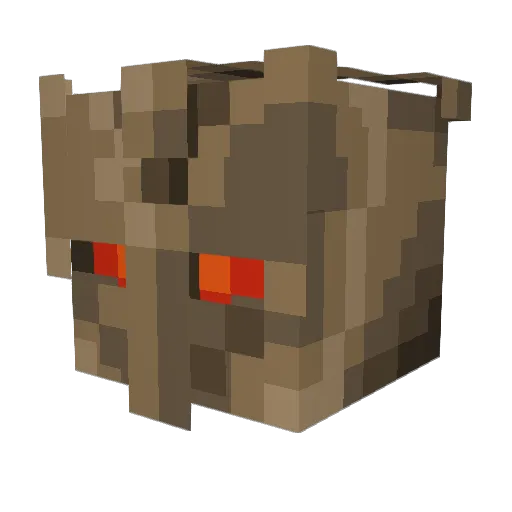 KonkiDraken Minecraft avatar head, 3D render