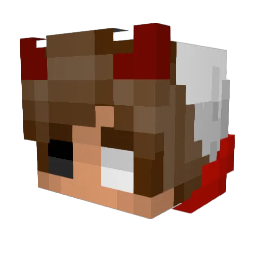 Konkurer7 Minecraft avatar head, 3D render