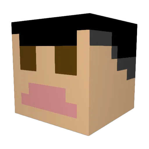 Konlo_1337 Minecraft avatar head, 3D render