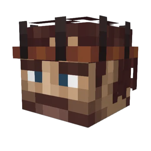 Konman1999 Minecraft avatar head, 3D render