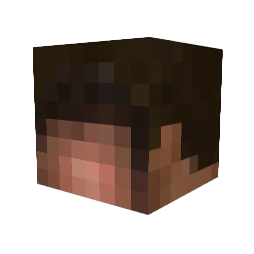 Konnamies Minecraft avatar head, 3D render
