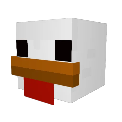 Konner7 Minecraft avatar head, 3D render