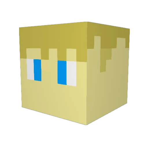 Konni27711 Minecraft avatar head, 3D render