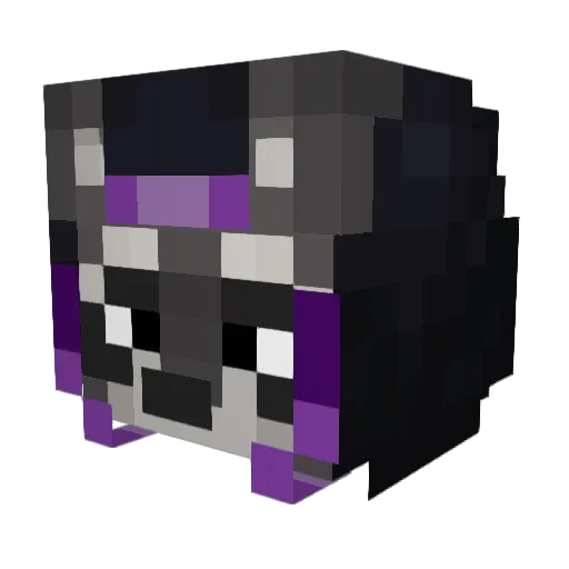 Konnii_ Minecraft avatar head, 3D render