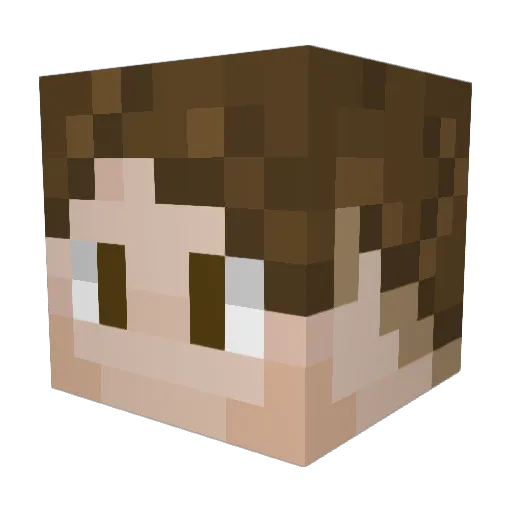 Konnorto Minecraft avatar head, 3D render