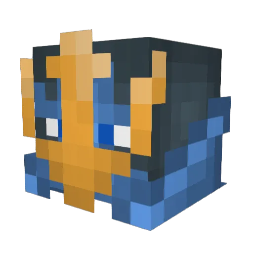 KonoNumaDa Minecraft avatar head, 3D render