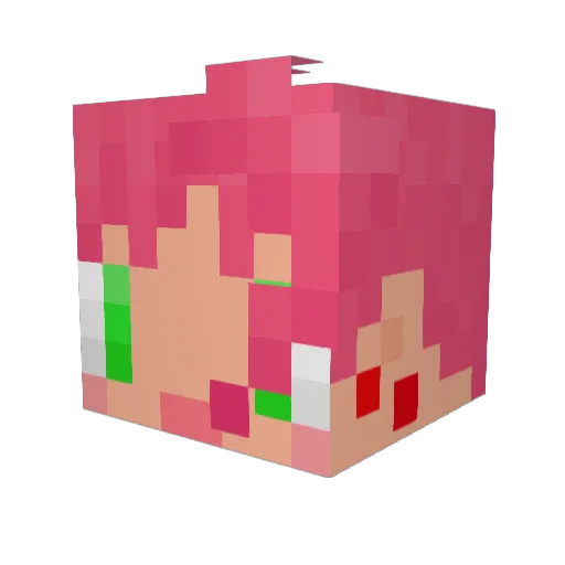 Konoha_Zuk Minecraft avatar head, 3D render