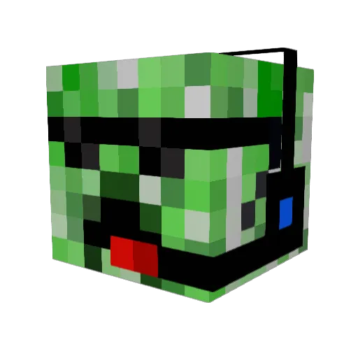 Konohakai Minecraft avatar head, 3D render