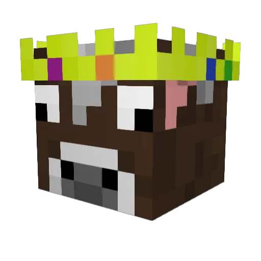 Konomorek Minecraft avatar head, 3D render