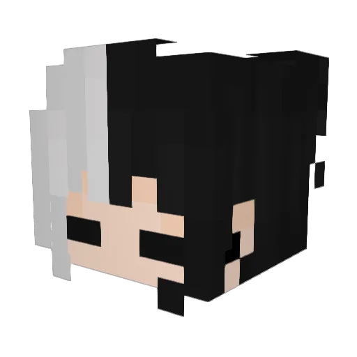 Konosuba_a Minecraft avatar head, 3D render
