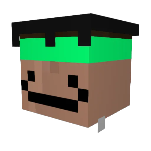 Konoszka Minecraft avatar head, 3D render