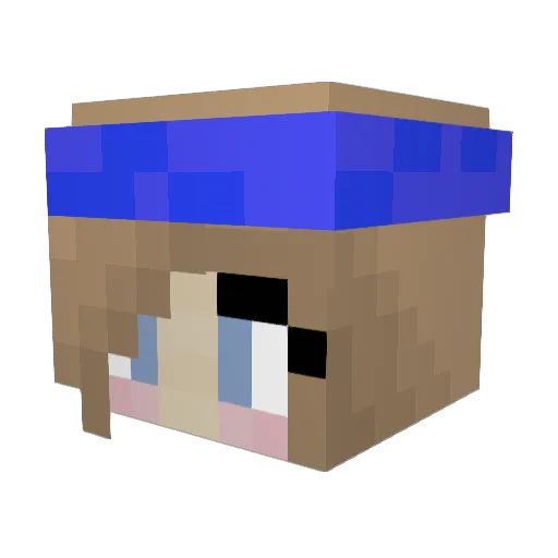 Konotin Minecraft avatar head, 3D render