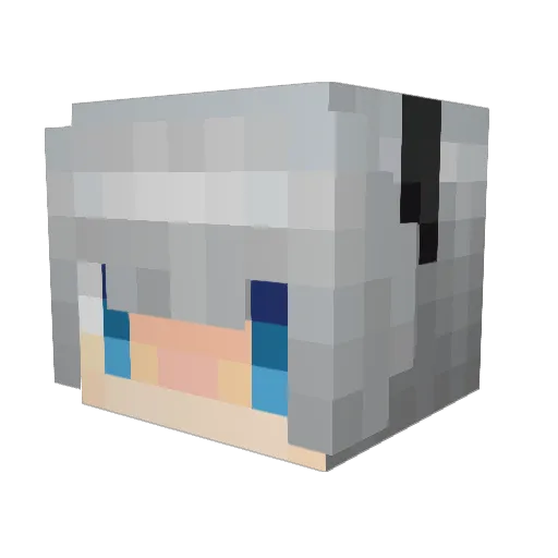 Konpaku5689 Minecraft avatar head, 3D render