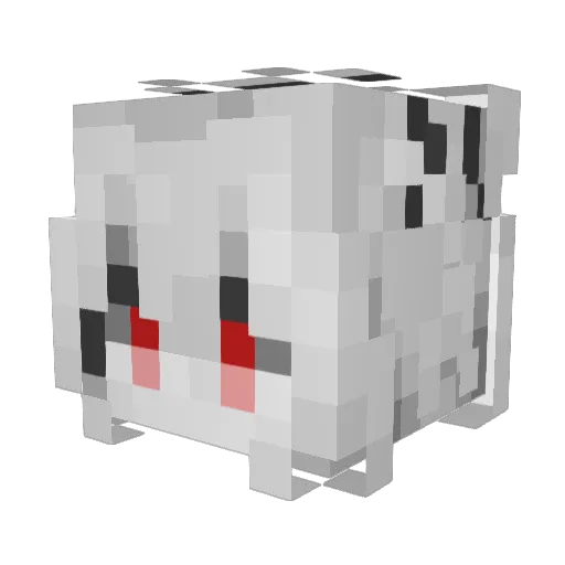 KonpakuS Minecraft avatar head, 3D render