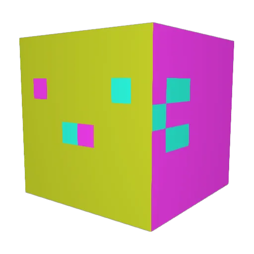 Konpeleg Minecraft avatar head, 3D render