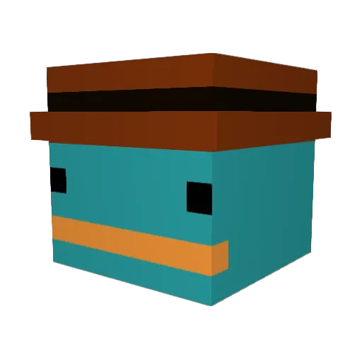 KonradLohmayr Minecraft avatar head, 3D render