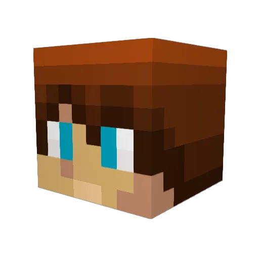 KonradUser02 Minecraft avatar head, 3D render